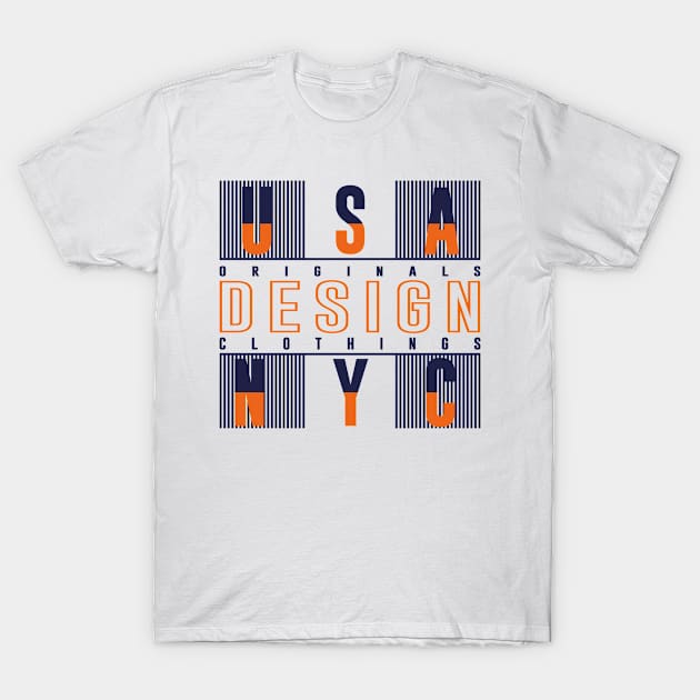 USA NYC Brooklyn T-Shirt by ArtsRocket